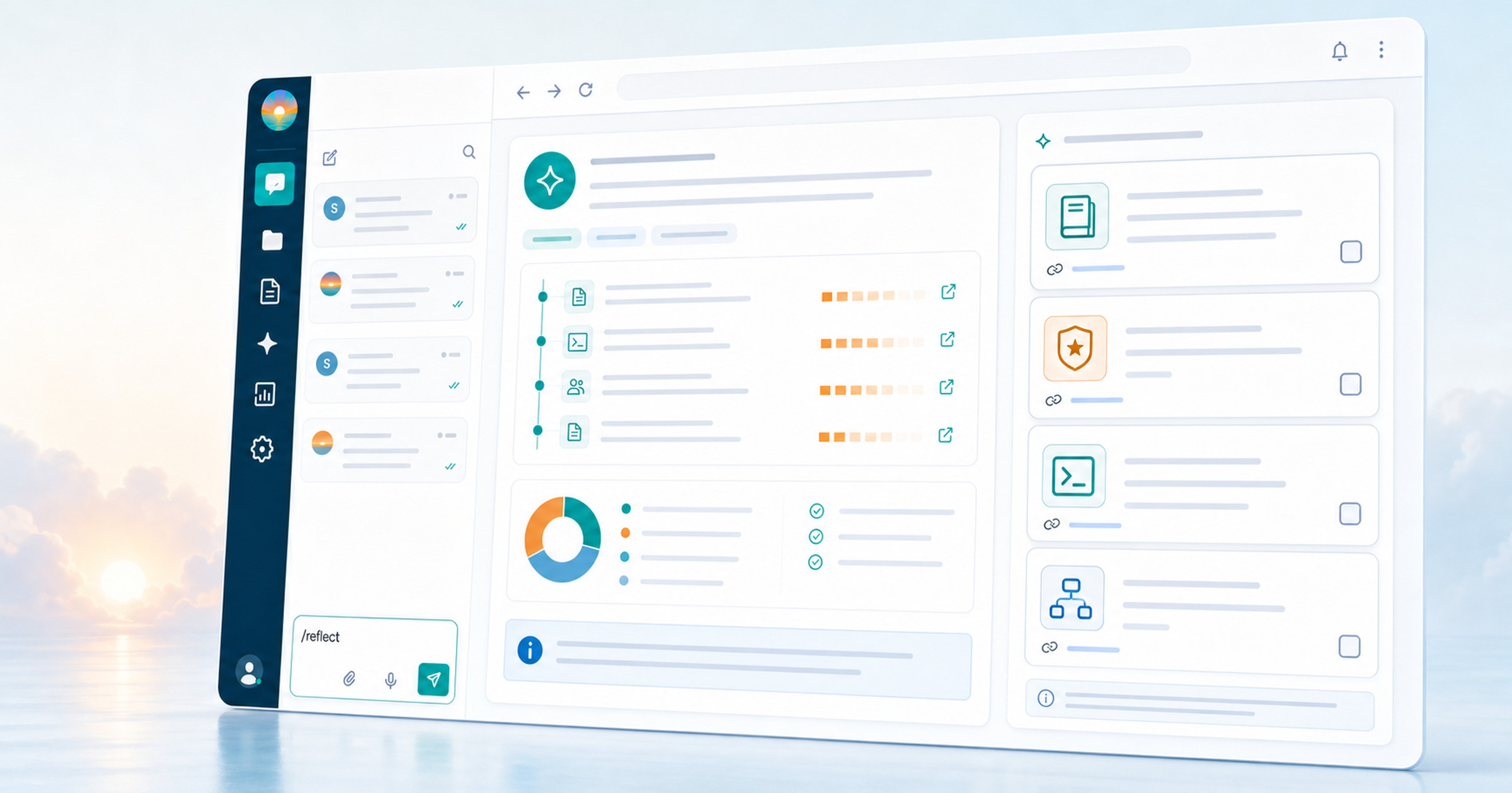 Dawn reflection report showing workspace evidence and reviewable memory, skill, command, and workflow proposals
